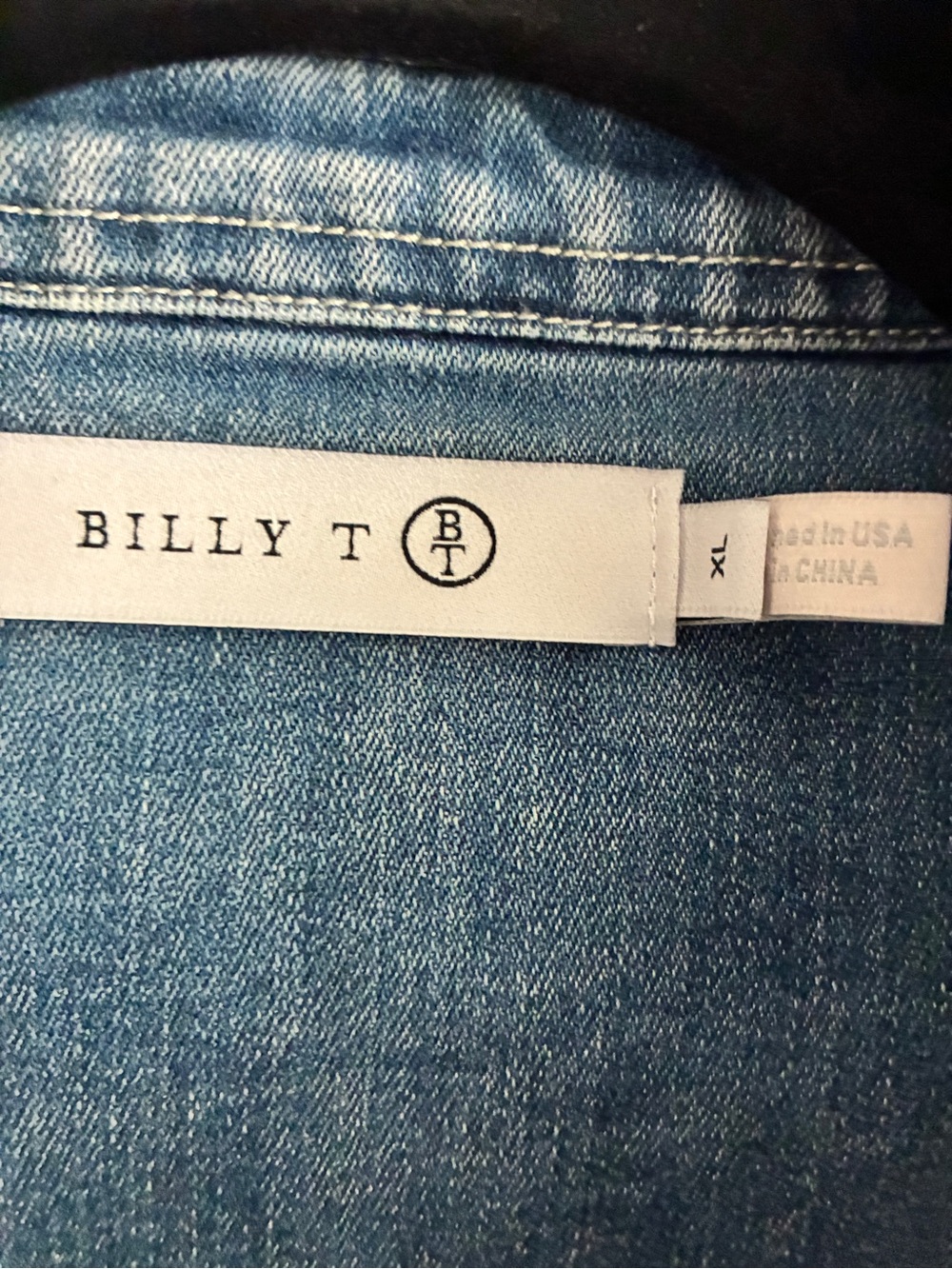 Billy T Demin Camper Embroidered Shirt size XL - Picture 6 of 11